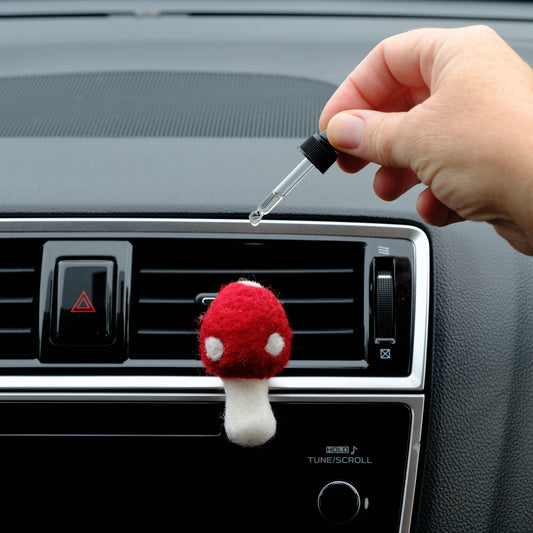 Mushroom Felt Diffuser Car Vent Clip