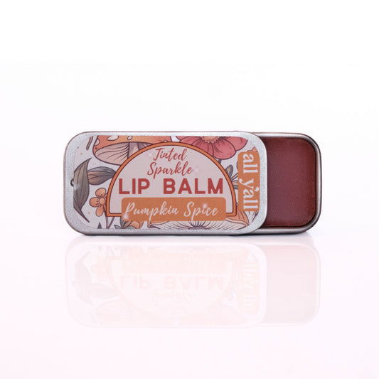Pumpkin Spice Tinted Lip Balm | Shimmer Balm with Ginger, Cinnamon + Chai
