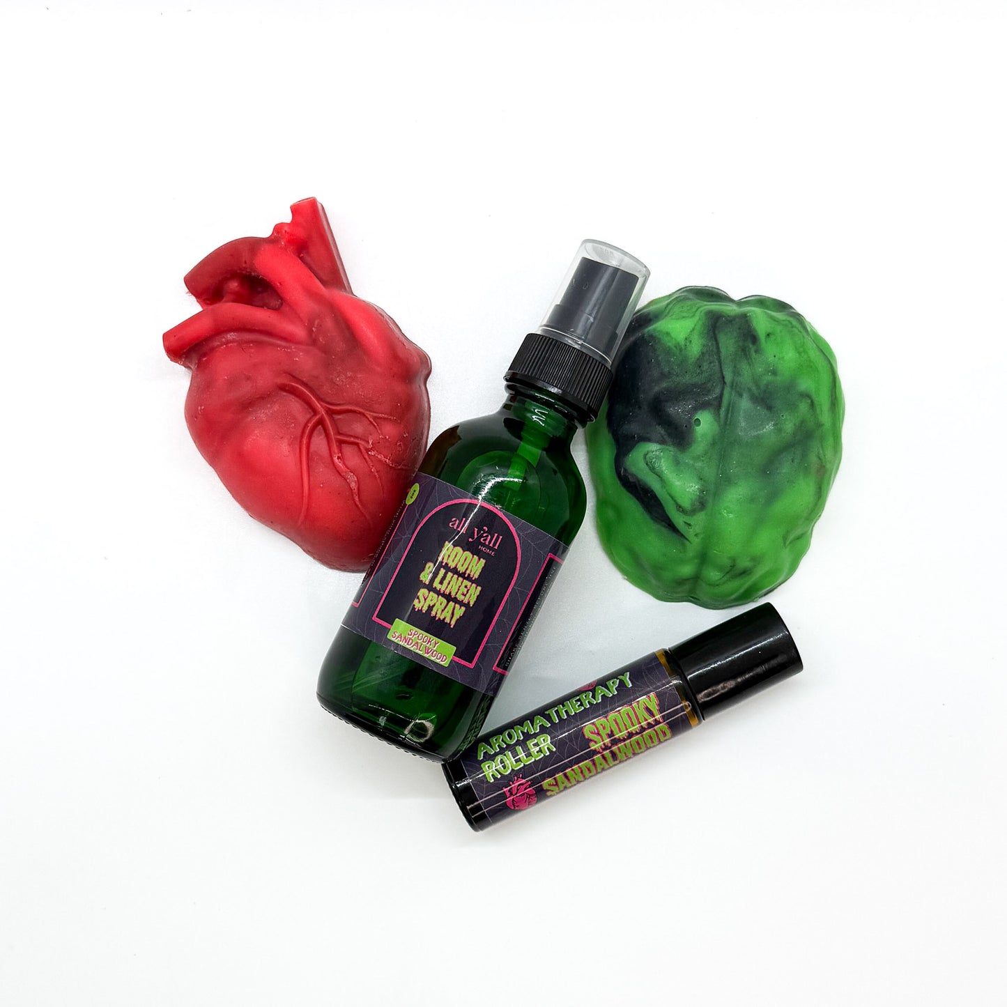 Halloween Anatomical Heart & Brain Soap | Sandalwood, Amber & Cedar