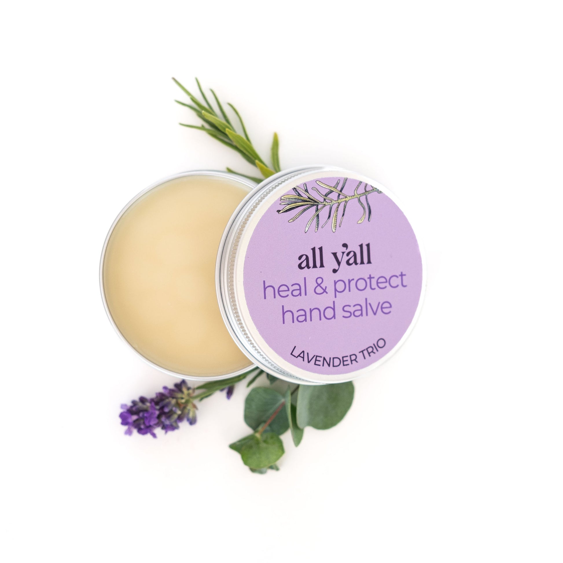 A soothing salve crafted from healing oils like coconut and olive, designed to provide protection and care | All Y'all Skincare