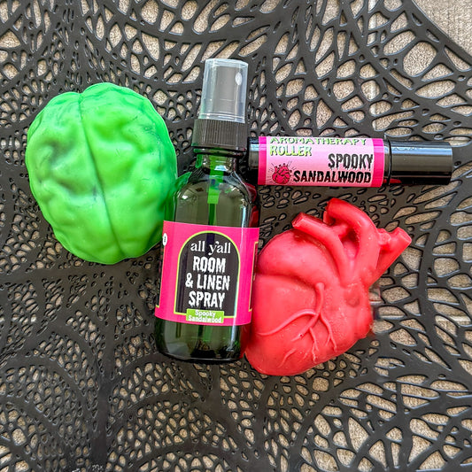 Halloween Anatomical Heart & Brain Soap | Sandalwood, Amber & Cedar