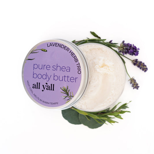 Lavendar Herb Trio Body Butter for Dry Dkin | All Y'all Skincare