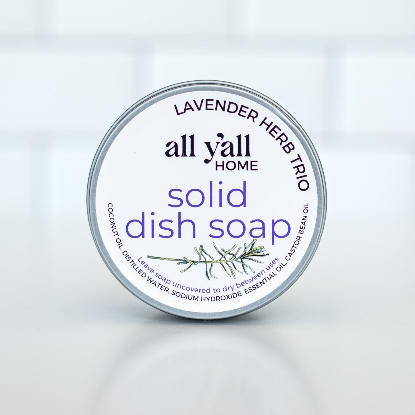 Solid Dish Soap in Tin